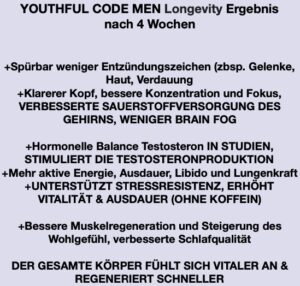 youthful code men longevity